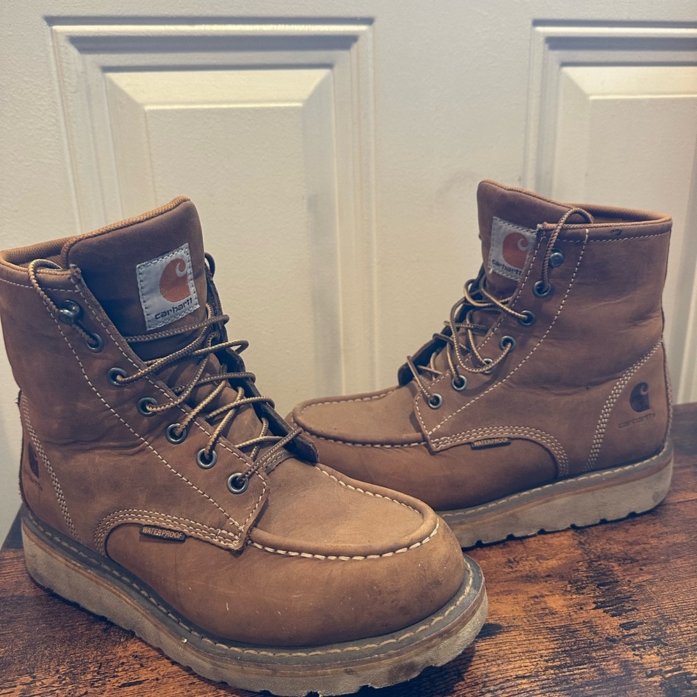 Carhartt Brown Rugged Moc-Toe Boots